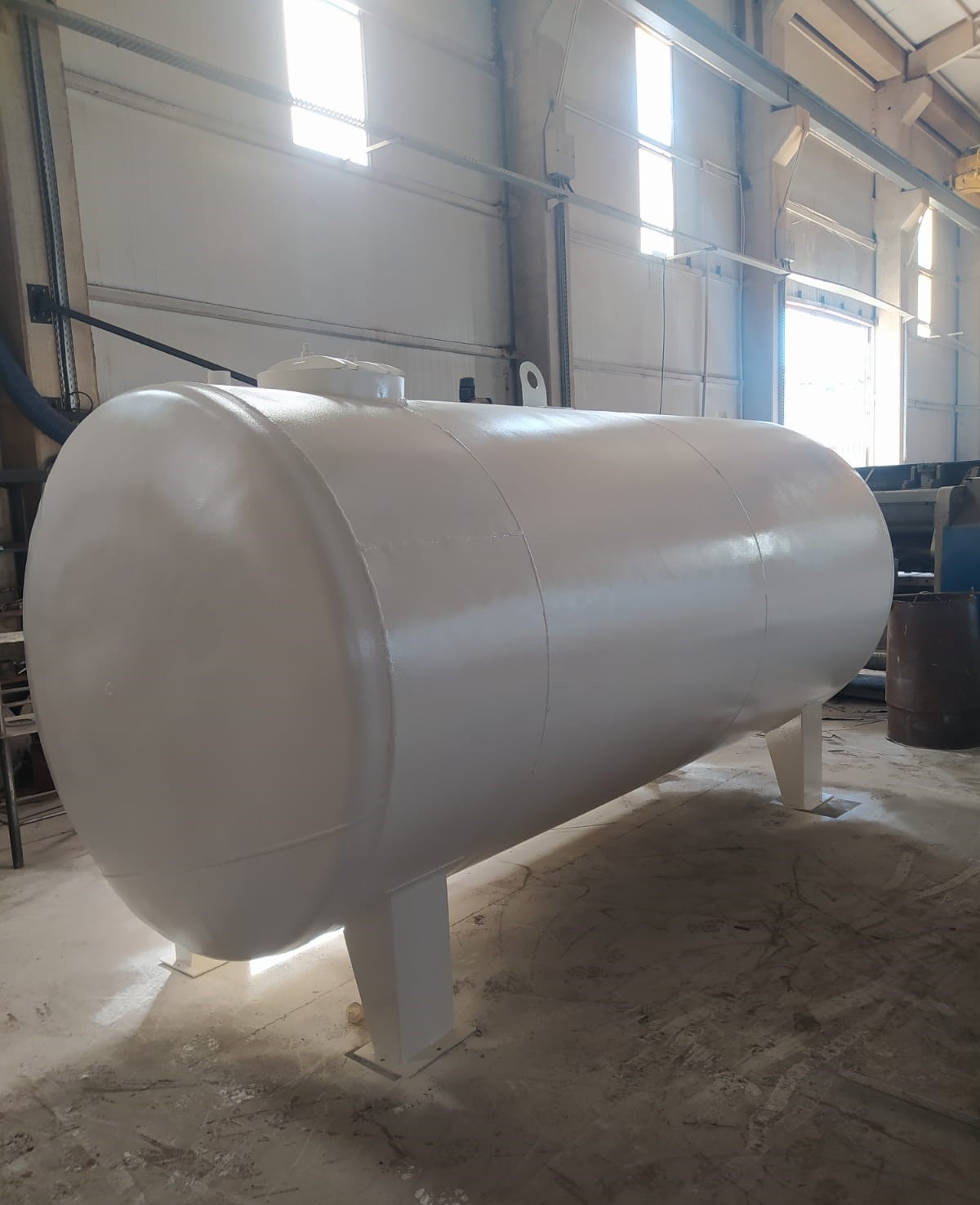 Malatya Kavuklar Beton Santrali 2 ad 40.000 Lt Silindirik Bombeli Dikey Su Tankı Sevkiyatımız / Mala